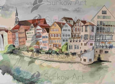 aquarell-tuebingen-panorama-2022-surkow-art-paul-surkow