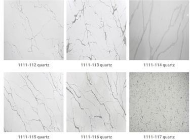 a variety of marble tiles and marble countertops