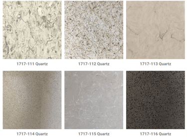 a variety of different types of granite countertops