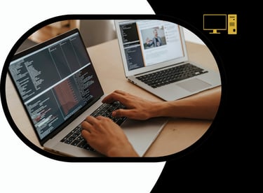 Business Growth & Analytics – A digital dashboard displaying graphs, charts, and analytics.