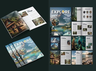 Cover of a lifestyle magazine featuring a smiling woman in summer fashion, bold title at the top