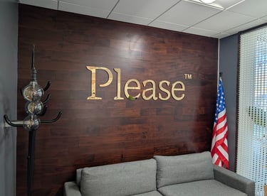 Lobby sign installation in Palo Alto, CA office building