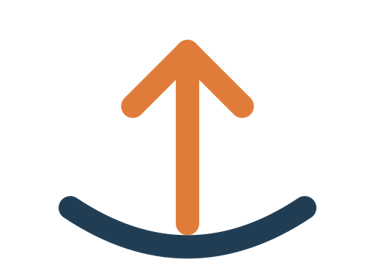Enablement icon: rising arrow – making people effective