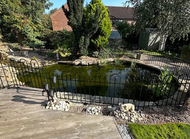 ground garden pond construction