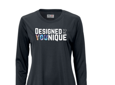 women's long sleeve shirt with logo