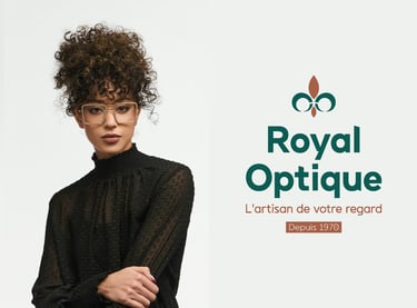Logo - identité visuelle - Opticien - Royal Optique - Orléans - Amy Atelier Graphique
