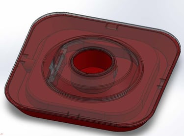 Onderkant basisstation met bovenkant