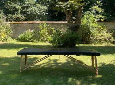 Ostéopathe cabinet Bailly - consultation en jardin exterieur