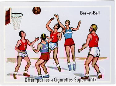 1950s 1960s Cigarettes Supermint Basketball Card Rare Offert Par Les