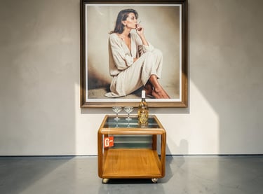 G Plan teak coffee table with Mid Century Modern design and timeless vintage retro style.