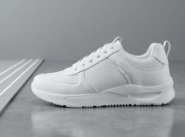 Tenis blanco de cuero minimalista, calzado casual unisex