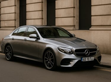 Interior sofisticado de carro importado usado com acabamento premium em couro e painel moderno
