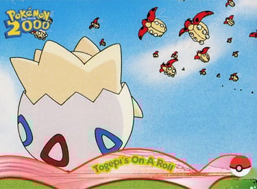 1 Togepi's On A Roll Topps Pokémon The first Movie 2000