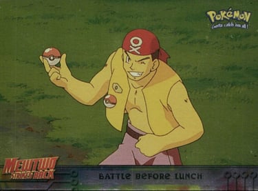 10 Battle Before Lunch Topps Pokémon The First Movie silver foil