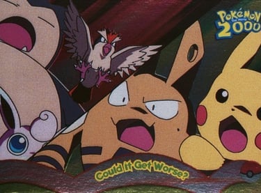 10 Could it Get Worse ? Topps Pokémon The Movie 2000 silver foil