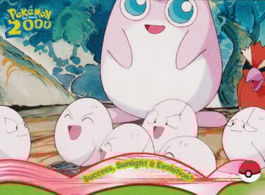 11 Success, Sunligth & Evolution ? Topps Pokémon The Movie 2000