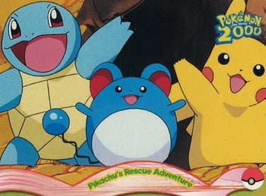12 Pikachu's Rescue Aventure Topps Pokémon The Movie 2000