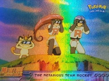 12 The Nefarious Team Rocket Topps Pokémon The First Movie Rainbow foil