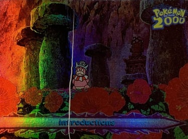 13 Introductions Topps Pokémon The Movie 2000 rainbow foil