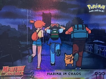 14 Marina in Chaos Topps Pokmon The First Movie rainbow foil