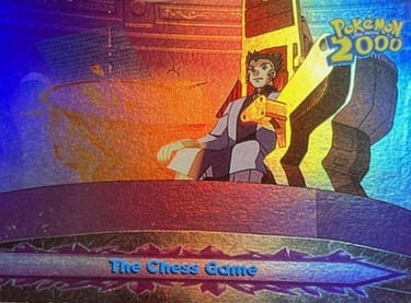 15 The Chess Game Topps Pokémon The Movie 2000 rainbow foil