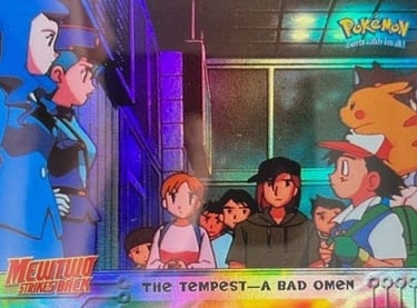 15 The Tempest A Bad Omen Topps Pokémon The First Movie rainbow foil