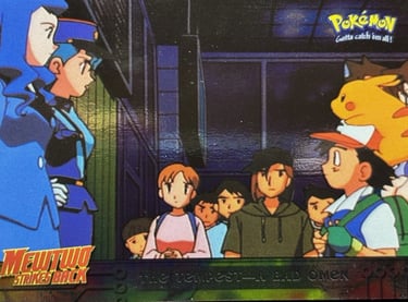 15 The Tempest A Bad Omen Topps Pokémon The First Movie silver foil