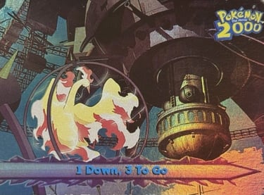 16 1 Down 3 To Go Topps Pokémon The Movie 2000 rainbow foil