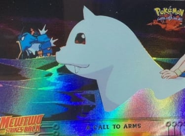 16 A Call To Arms Topps Pokémon The First Movie rainbow foil