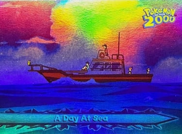 17 A Day At Sea Topps Pokémon the Movie 2000 rainbow foil