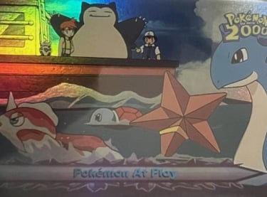 18 Pokemon At Play Topps Pokémon The Movie 2000 rainbow foil