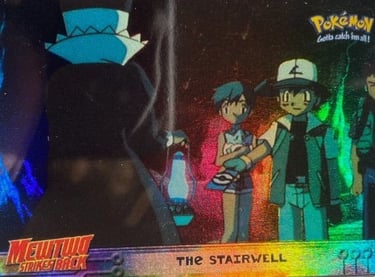 19 The Stairwell Topps Pokémon The First Movie rainbow foil