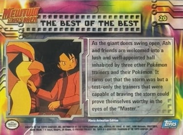 20 The Best Of The Best Topps Pokémon The First Movie back