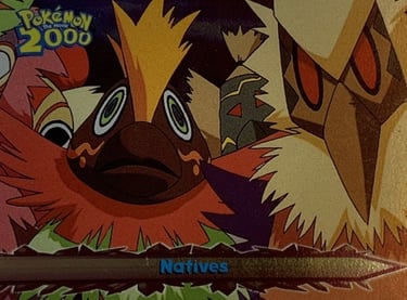 22 Natives Topps Pokémon The Movie 2000 silver foil