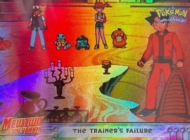 22 The Trainer's Failure Topps Pokémon The First Movie rainbow foil