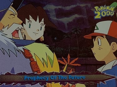 23 Prophecy Of The Future Topps Pokémon the movie 2000 silver foil