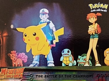 25 The Battle of the Champions Topps Pokémon The First Movie silver foil