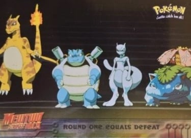 26 Round one Equals Defeat Topps Pokémon The First Movie silver foil