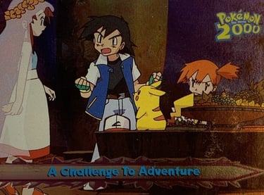 27 A Challange To Adventure Topps Pokémon The Movie 2000 silver foil