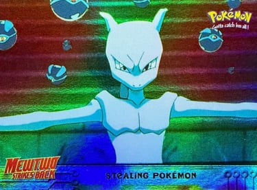 27 Stealing Pokémon Topps Pokémon The First Movie rainbow foil