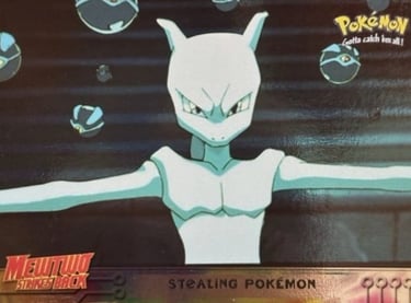 27 Stealing Pokémon Topps Pokémon The First Movie silver foil