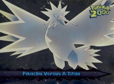34 Pikachu Versus A Titan Topps Pokémon The Movie 2000 silver foil