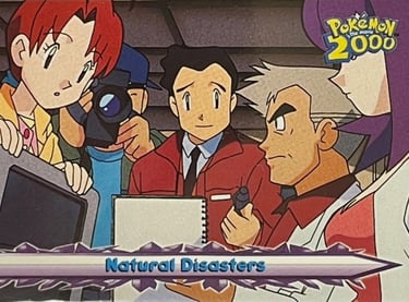 37 Natural Disasters Topps Pokémon The Movie 2000
