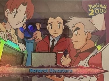 37 Natural Disasters Topps Pokémon The Movie 2000 rainbow foil