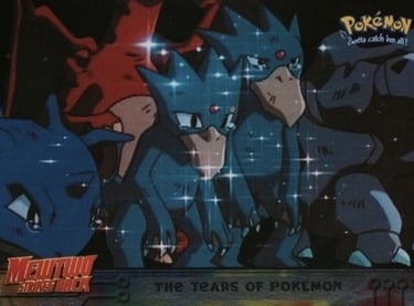 37 The Tears of Pokémon Topps Pokémon The First Movie silver foil