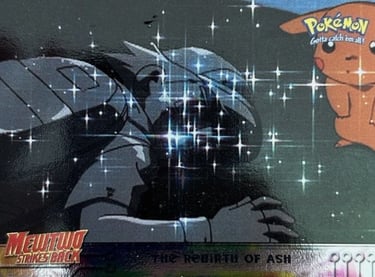 38 The Rebirth of Ash Topps Pokémon The First Movie silver foil