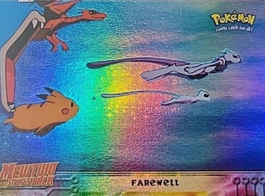 39 Farewell Topps Pokémon The First Movie rainbow foil
