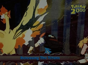 39 Realsing The Titans Topps Pokémon The Movie 2000 silver foil