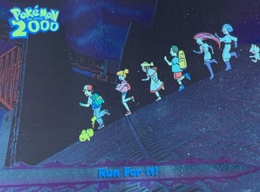 41 Run For it! Topps Pokémon The Movie 2000 silver foil