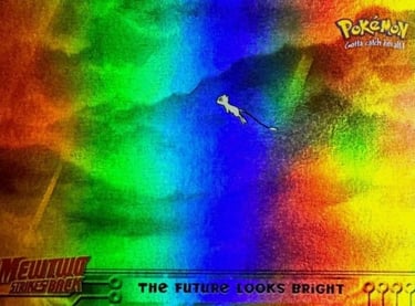 41 The Future Looks Bright Topps Pokémon The First Movie rainbow foil
